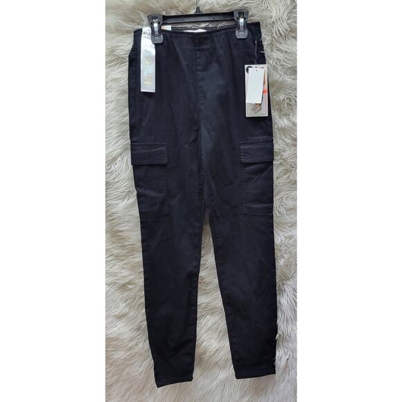 Tinseltown Pants - Tinseltown Juniors' High Rise Pull-On Skinny Cargo Jeans XS 3151